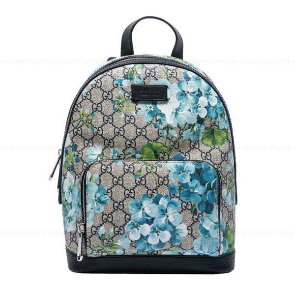 グッチ国内発■ハッピーブルーフラワー バックパック 546327 KU2QN 8493